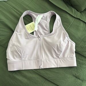NWT Fabletics lavender sports bra size large